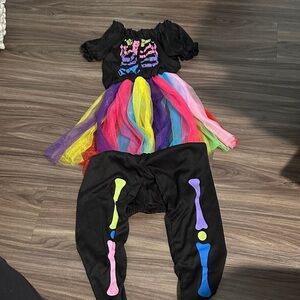 Colorful Skeleton Kids Costume